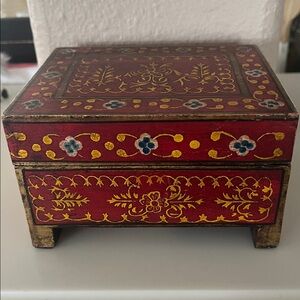 World Market Shekhawati Painted Box 3 x 4
